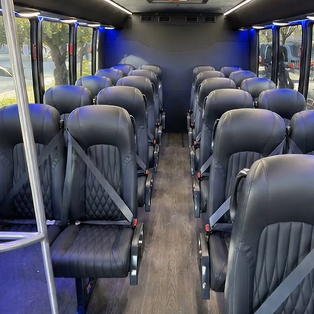 25 passenger minibus interior